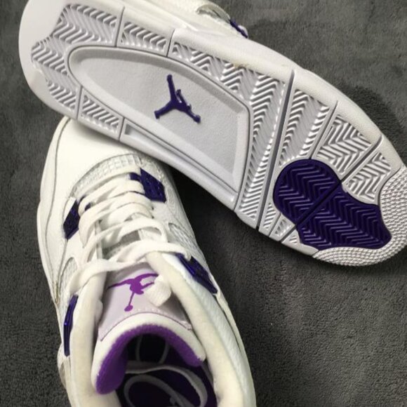 Jordan 4 retro purple metallic mens size 11 - Picture 5 of 5